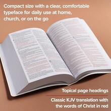 KJV Gift And Award Bible, White Imitation Leather, KJV Holy Bible, Red Letter, Pure Cambridge Text, Presentation Page, Ribbon Marker, Easy-To-Read Bible MCM Type - Default - View 5