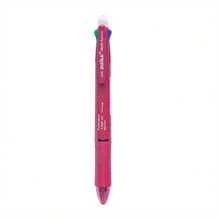 Five-In-One Erasable Pen, Black, Blue, Red, Green Refills, 0.5 Mechanical Pencil, Colored Pen, Press-To-Erase Pen, Multifunctional Pen, Sketching, Drawing, Writing, Office Supplies - Bút màu đỏ hồng - Xem 10