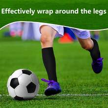 1 Set de equipo de carreras (Manga de pierna + Almohadilla de pierna), de tela tejida de alta calidad, envuelve efectivamente las piernas - Multicolor - Ver 5