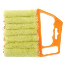 1pc,Handheld Blind/Car Window Cleaner, Vent Cleaner, Curtain Duster With Removable Microfiber Cover For Convenient Cleaning, Air Conditioner, Car Vent, Fan Slot Cleaner, Home, School, Hotel, Christmas Cleaning Tool - Multicolor - View 11