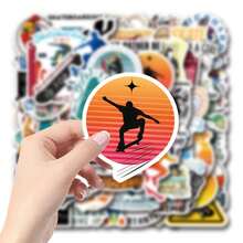 61 PCS Skateboard Stickers For Scrapbook, Journaling, Laptop, Bumper, Skateboard, Water Bottles, Computer, Phone, Hard Hat, Car Stickers And Decals, Stickers Can Bring A Lot Of Fun To Your Life - Random Style - View 4