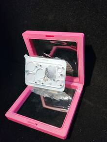 水晶钻石闪光相机钢化玻璃膜，兼容 17 Pro/17 Pro Max，手工手机壳及 PE 定制包装盒 - 無色 - 查看 3