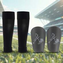 1 Set de equipo de carreras (Manga de pierna + Almohadilla de pierna), de tela tejida de alta calidad, envuelve efectivamente las piernas - Multicolor - Ver 1