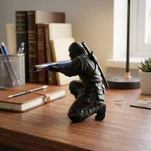 Giá đỡ bút hình chiến binh Samurai, giá trưng bày bút để bàn hình kiếm Katana, vật trang trí bàn làm việc hình kiếm Katana cho văn phòng và nhà cửa, món quà độc đáo. - 1 cái - Xem 6