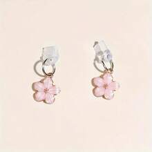 Nút bịt lỗ chống bụi hình giọt dầu hoa anh đào Sakura Hyuna, thuộc dòng sản phẩm hợp kim, tương thích với cổng sạc /Type-C, quà tặng mùa xuân. - Vàng hồng - Xem 2