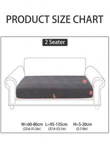 1pc Plush Sofa Slipcover, Stain-Resistant Anti-Slip Sofa Seat Cover, All-Season Sofa Protector, Pet-Friendly Sofa Pad Cover, Machine Washable Non-Fading Non-Shedding Elastic Sofa Cushion Cover, Fits Single/Loveseat/3-Seater/4-Seater Sofa, L-Shaped Sofa, Sofa Backrest Cover - Dark Gray - View 8