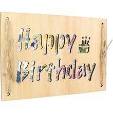 Geldklammer zum Geburtstag DIY Holzgeldbörse, einfache Holz Geburtstaggeschenkbox, Maus/Kerze/Geburtstag Frohes Muster, coole Münz Geburtstagskarte, einzigartiges Bargeld Geschenkidee, perfektes Geburtstagsgeschenk, Überraschungsgeburtstagsgeschenk für Familie und Freunde - A - Übersicht 4