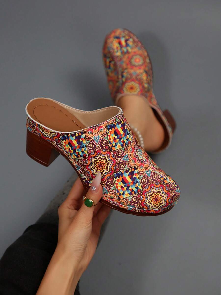 Summer New Wedge Thick Bottom Women Sandals, Slip-On Outdoor Versatile Women Sandals, Fashion Casual High Heel Women Sandals, Women Sandals - Flower - View 1