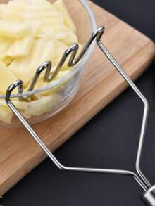 Vegetable And Fruit Crushers, Potato Crushers, Avocado Mashers, Stainless Steel Handles, Egg Crushers, And Kitchen Gadgets Are Excellent Kitchen Tools. - Silver - View 3