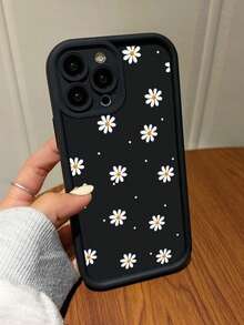 可爱UV彩绘雏菊全屏防震手机壳，兼容 17、16、15、14、13、S26、S25、S24、荣耀400Lite、200Pro、荣耀A5、X9、X8、X6、9X、Smart 6/7/8/9/10、14T、15T Pro，国际版，非国内版 - 黑色ch - 查看 5