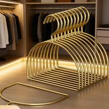 5pcs/10pcs Gold Metal Scarf, Tie, Shawl, Headband Hangers - Gold - View 8