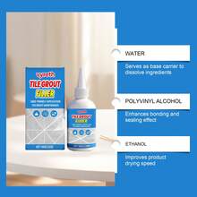 Tile Grout, Mold-Resistant Grout For Kitchen, Bathroom Floor Tiles, Wall Tile Caulk - B - View 5