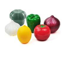 Freshsaver Reusable Plastic Food Storage Container Set - Round Flip-Top, Hand Washable, Multipurpose Fruit & Vegetable Kitchen Tool - Multicolor - View 5