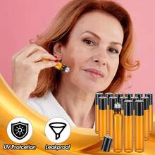 FIGHTYU 50pcs 0.34oz Essential Oil Roller Bottles, Glass Bottles With Stainless Steel Roller Balls, Leak-Proof, Comes With 2 Funnels And 2 Droppers, Easy Dispensing (Amber) - View 5