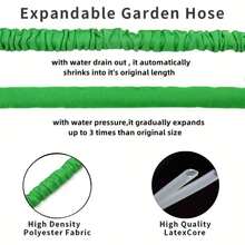 Upgraded High Pressure Expandable Magic Water Hose With 7-Function Powerful Spray Gun, Auto-Retractable, Tangle-Free Design, Suitable For Car Washing And Gardening - View 10