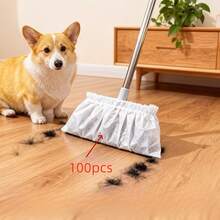 30/70/100 chiếc bọc chổi dùng một lần, vải không dệt bền | Dùng để quét nhà, lau nhà, phủi bụi | Thu gom tóc và bụi bẩn hiệu quả, dụng cụ vệ sinh tiện dụng - Nhiều màu - Xem 13