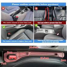 Car Seat Gap Storage - Beige - View 5
