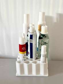 1pc Medication Storage Box, Ointment Dispenser, Organizer, Medicine Holder, Ointment Compartment Organizer, Desktop Cream Organizer, Multi-Function Ointment Tube Holder - View 2