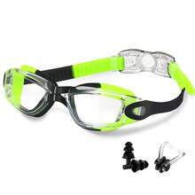 1pc Anti-Fog Anti-UV Anti-Leakage Adjustable Adult Men Women Youth Professional Swimming Goggles - Multicolor - View 12