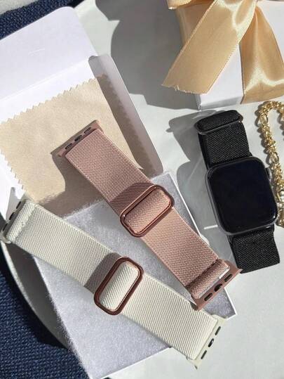 3 paquetes de banda elástica tipo lazo compatible con la correa del de 38mm, 40mm, 41mm, 42mm, 44mm, 45mm, 46mm, 49mm para niña y niño, correa elástica deportiva ajustable de nailon para Series Ultra/SE/11/10/9/8/7/6/5/4/3/2/1