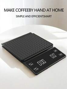 家用LED数字定时咖啡秤，带防水垫，多功能厨房烘焙秤，蔬菜水果秤，单位切换按钮，茶叶秤，带计时功能，厨房工具（不含电池） - 彩色 - 查看 9