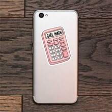 2PCS Funny Girl Math Calculator Sticker – Meme Vinyl Decal For Water Bottles, Laptops & More | Shopping Humor Sticker For Girl, Gen Z & Millennials | Aesthetic Gift - Sticker - View 7