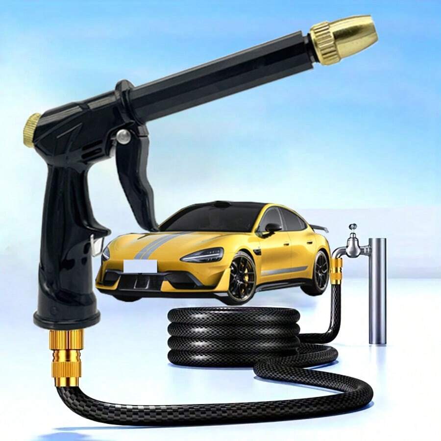 1pc Multi-Function High Pressure Garden Hose Nozzle, Suitable For Garden Watering And Car Cleaning - View 1