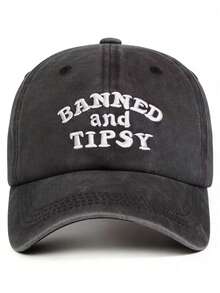 Men's Letter Embroidered Baseball Cap, Suitable For Daily Wear - A - View 5