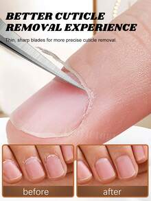 Bello Paratu 1 chiếc kìm cắt móng tay bằng thép không gỉ, lưỡi cong, dụng cụ tỉa chính xác cho móng tay, lớp biểu bì, lông mày, lông mi. - Nhiều màu - Xem 3