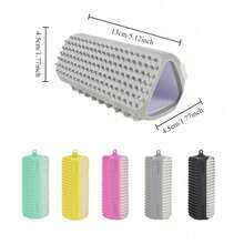 3-In-1 Silicone Pet Grooming Brush, Soft Massage Brush, Suitable For Dogs And Cats Deshedding - Multicolor - View 2