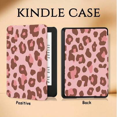 Kindle 阅读器保护套，豹纹书本造型，兼容 Kindle Paperwhite 5/6/7 代、Paperwhite 10/11/12 代、Kindle (Colorsoft) 10/11/12 代及其他热门型号，Kindle 保护套/Kindle 配件