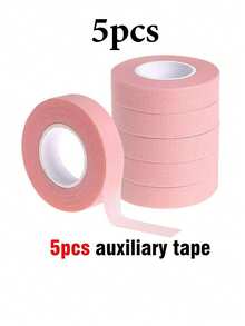 1/5 Roll Eye Makeup Tools, Including Eyeshadow Stickers, Breathable Eyeliner Pen And False Lash Extension Tape, Invisible Face Makeup Tape, Instant Face Lift Makeup Practice Tape, Plastic Face Lifting Tape, Eyeshadow Tape, Eyeliner Pen Tape (1.25cm*4.5m), Makeup Tools, Lash Tools. - Pink - View 6