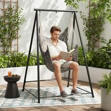 Hammock Chair Stand With Swing Chair, 112*113*180CM - C - View 1