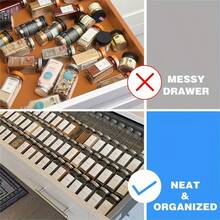 Hộp đựng gia vị bằng acrylic có thể mở rộng, tùy chỉnh (1 cái/2 cái/6 cái) - Giúp sắp xếp ngăn kéo nhà bếp, giá đựng chai gia vị, tủ bếp, kệ đựng thực phẩm. - trắng - Xem 5