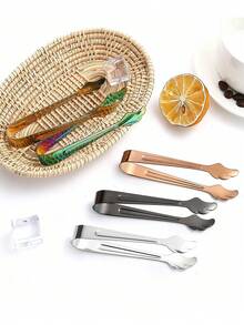 1个不锈钢方形糖/冰块夹，冰块夹，热毛巾夹 - 查看 8