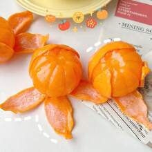 1个成人减压挤压橙汁，缓解焦虑和疲劳，趣味减压小工具，适合办公室和家庭使用，圣诞节、新年、派对小礼物 - 彩色 - 查看 8