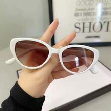 1 chiếc kính mắt mèo thời trang tối giản dành cho nữ, thích hợp cho kỳ nghỉ hè, đi biển, làm phụ kiện trang trí. - Nhiều màu - Xem 1
