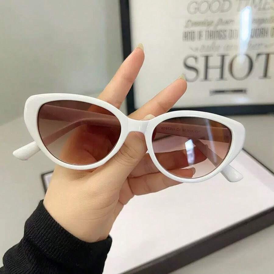 1 chiếc kính mắt mèo thời trang tối giản dành cho nữ, thích hợp cho kỳ nghỉ hè, đi biển, làm phụ kiện trang trí. - Nhiều màu - Xem 1