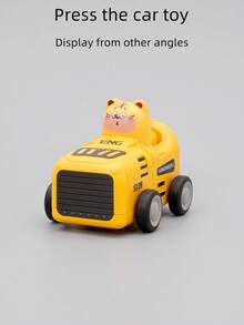 1pc Inertial Press Airplane Toy, Mini Racing Car Toy, Cartoon Animal Toy Car, Children's Toy Car, Small Gift For Kids, Back To School Season - Push Toy Car - View 7