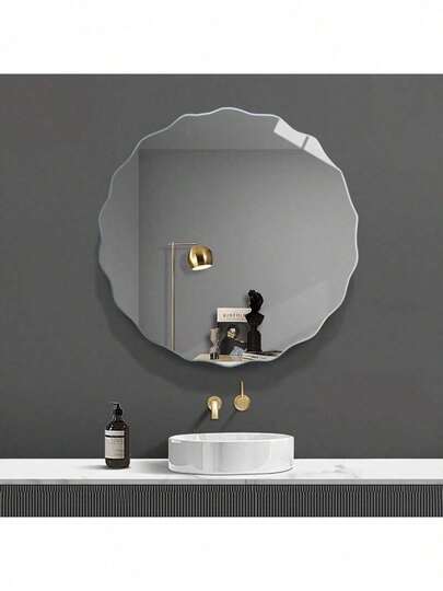 1 Makeup Mirror, Sun-Shaped Acrylic Mirror, Wedding Scene Decoration Mirror, Festival Scene Decoration Mirror, RV Interior Daily Decoration Mirror, Makeup Mirror, Hair Dressing Mirror, Home Mirror, Living Room Decoration Mirror