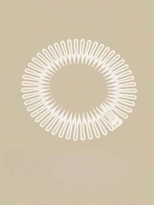 1 Stück/2 Stücke Runder Kunststoff Haargummi mit Elastik, Haarreif zum Fixieren von Spliss, Haaraccessoire für Frauen, einfarbiger minimalistischer Haarreif, für den täglichen Gebrauch, unsichtbarer elastischer Haarkamm - transparenter Spliss-Stylinghelfer mit griffigem Griff, erfüllt die täglichen Frisurbedürfnisse von Frauen - geeignet für Friseursalons, Haarreif-Schönheitsaccessoires für Zuhause - Verschiedenfarbig - Übersicht 8