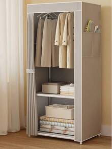 1 chiếc tủ quần áo di động nhiều tầng đa chức năng, dễ lắp ráp, dung tích lớn, tủ đựng đồ chống bụi cho phòng ngủ, tiết kiệm không gian, lưu trữ quần áo và chăn ga gối đệm đơn giản, lớp phủ chống bụi giúp phòng ngủ gọn gàng, phù hợp cho sinh viên, phòng ngủ, phòng trọ, nhà ở, trường học, quà tặng ngày lễ. - nhiều màu - Xem 7