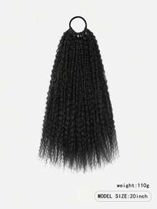 Tóc giả buộc đuôi ngựa dài 20 inch (khoảng 50cm) kèm dây buộc tóc, tóc giả gợn sóng xoăn tự làm cho nữ và bé gái, thích hợp cho các bữa tiệc hàng ngày, cosplay. Dây chun buộc tóc, dây buộc tóc co giãn, dây chun buộc tóc, dây chun buộc tóc. - Nhiều màu - Xem 3