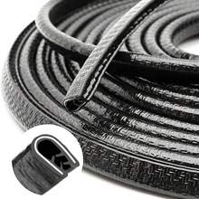 10M U Shape Rubber Car Door Boot Edge Protector Strip Scratch Guard Seal Trim Anti-Collision Protector For Auto Exterior Accessories Black - A - View 6