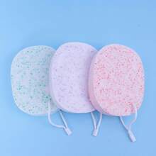 洗脸海绵，洗脸海绵，仿珍珠木浆海藻粉扑，亲水，干湿两用，遇水即可使用 - 彩色 - 查看 2