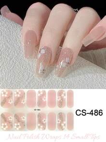 防水自粘美甲贴纸套装，新款设计，适合秋冬季美甲DIY - 淺粉色 - 查看 2