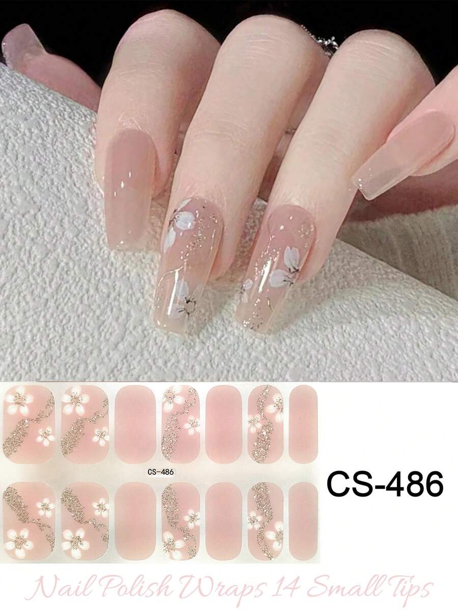 防水自粘美甲贴纸套装，新款设计，适合秋冬季美甲DIY