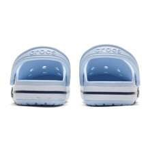 Crocs Dép bít mũi unisex, màu xanh cổ điển, giày lười thoải mái, kiểu dáng 205089-4JQ - Màu xanh khoáng chất - Xem 5