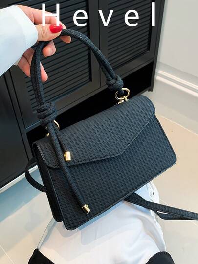 New Arrival Green Vintage Woven Texture Handbag Women's Shoulder & Crossbody Bag