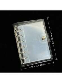 A7 Size Transparent Single Pocket Diary Notebook, Sticker Storage Notebook, Sticker Album, YOUCHENGYOUPIN, DIY Diary Notebook, PP Material Transparent Replaceable Inner Pages, Large Capacity Portable Sticker Album, K-POP Photo Card Storage Notebook, Scrapbook, Shield Notebook, Sticker Notebook, Notebook, Budget Management Diary Notebook, Suitable For Back To School Supplies, Office Stationery, Etc. - Multicolor - View 5